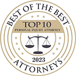Personal Injury Attorney Badge 2023 - 150