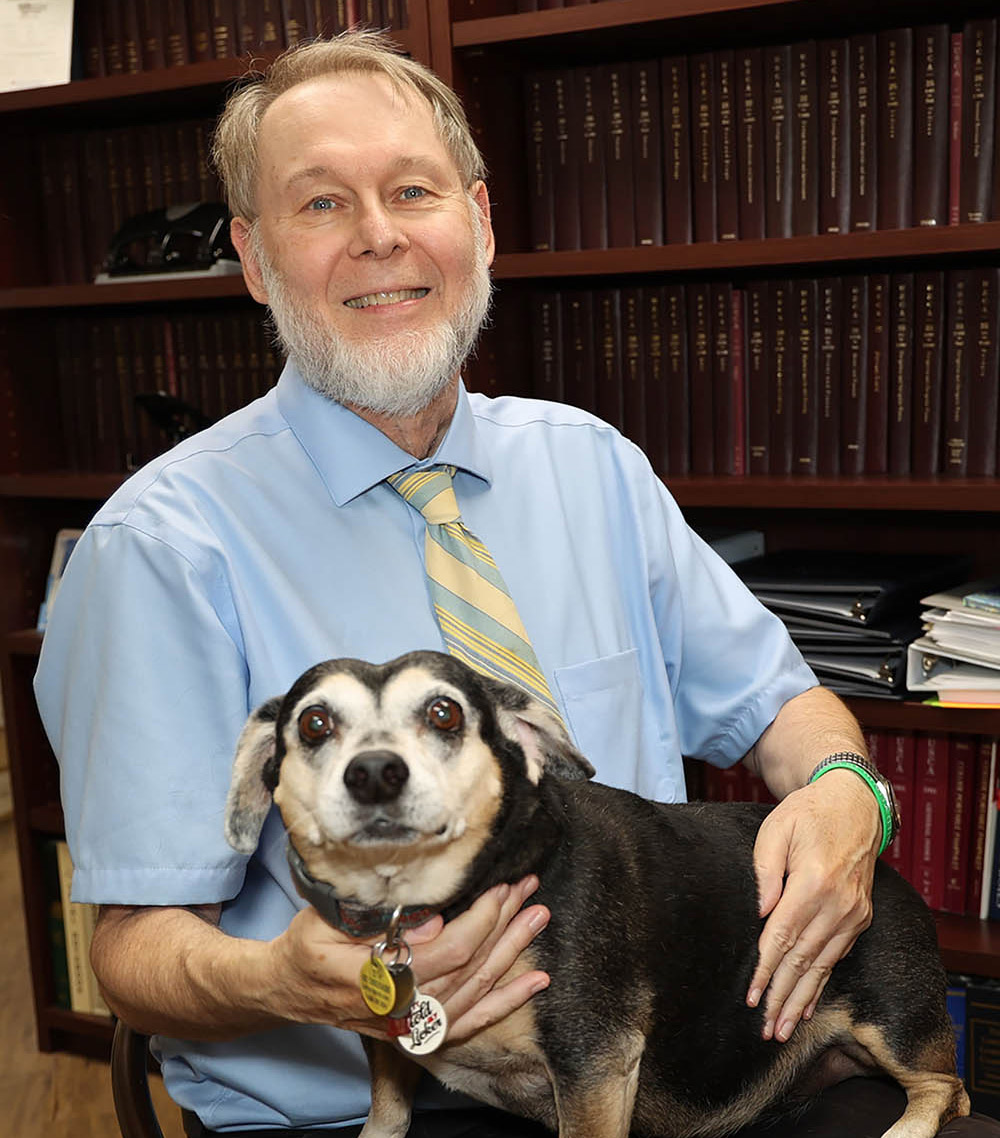 Douglas Price with dog